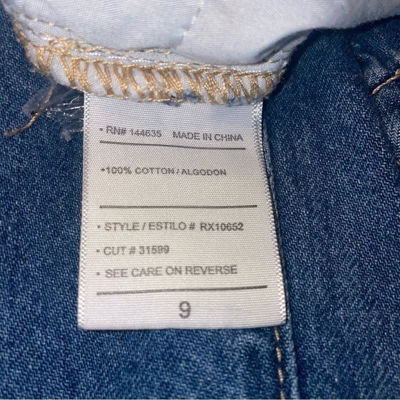 KANCAN Paperbag Boyfriend Jean Ultra High Rise Distressed Blue RX10652 Size 9/28 - Picture 12 of 14
